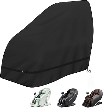 Massage Chair Cover for Human Touch PC-420 Classic Manual Plus, 420D Oxford Full Body Protector Cover, All Weather Dust Rain Shield for Indoor Outdoor Zero Gravity Massage Chairs