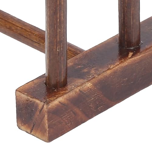 Miniatura 3 de Soporte para platos de madera para platos de madera, columna de 4/6 para plato, tazón, taza, gabinete de almacenamiento para el hogar (4.9 x 5.5 x