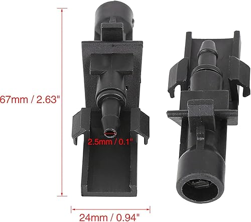 Miniatura 3 de Unifizz Boquilla de lavado de parabrisas Jet 2 unids Spray solo agujero para Honda HR-V CR-V Crosstour Accord 76810TP6A01