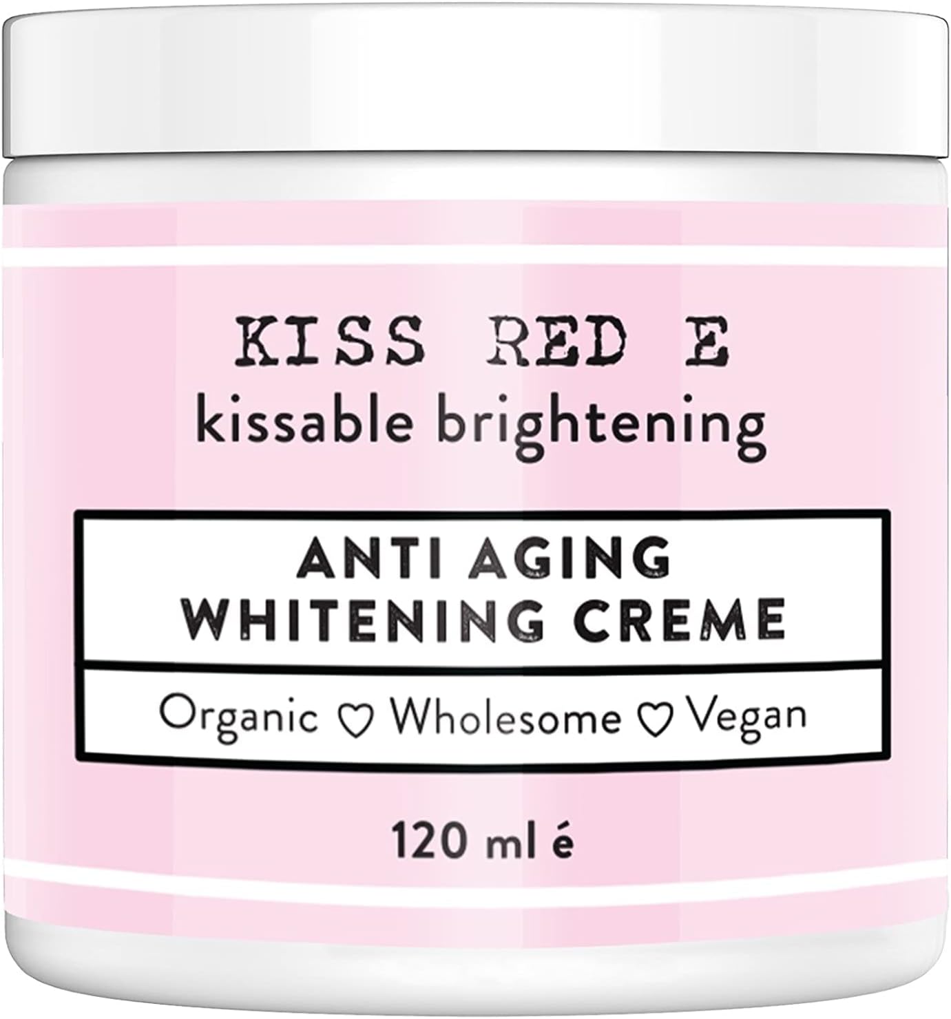 Kiss Red E Whitening Cream. Anti Aging Skin Lightening Cream - Dark Spot Corrector for Face - Day Night Moisturizing Cream