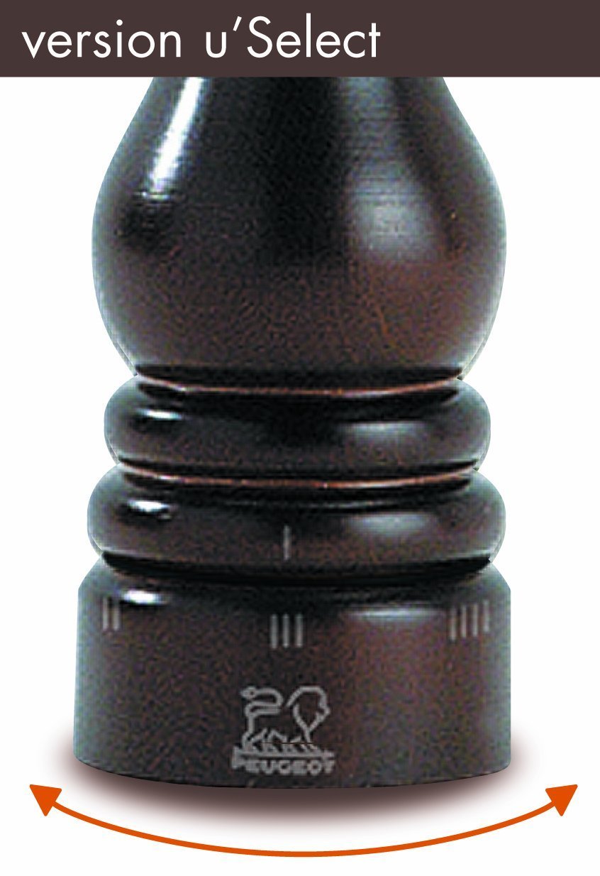 Peugeot Paris U'Select 10.75-Inch Pepper & Salt Mill Set, Chocolate