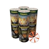 Caldwell ClayCopter Discs 90mm-110mm 200 Pack Tube, Biodegradable, Hi-Viz Orange, Lightweight Clay, Compatible with All Caldwell ClayCopter Launchers