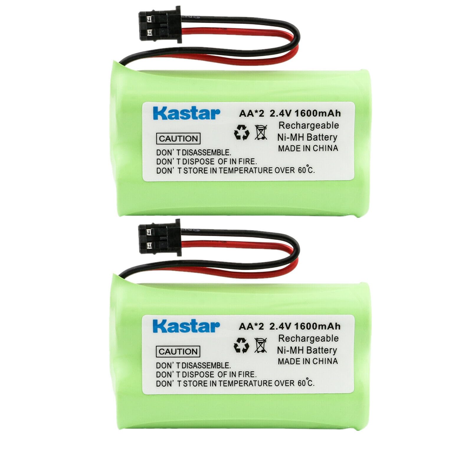 Kastar 2-Pack Battery Replacement for Uniden DECT1500 DECT-1500 DECT1580, DECT1580-2, DECT1580-3, DECT1580-4, DECT1580-4C, DECT1580-4WXT, DECT1580-5, DECT1580-6 EXP370, EXP370A, EXP370CS, EXP371