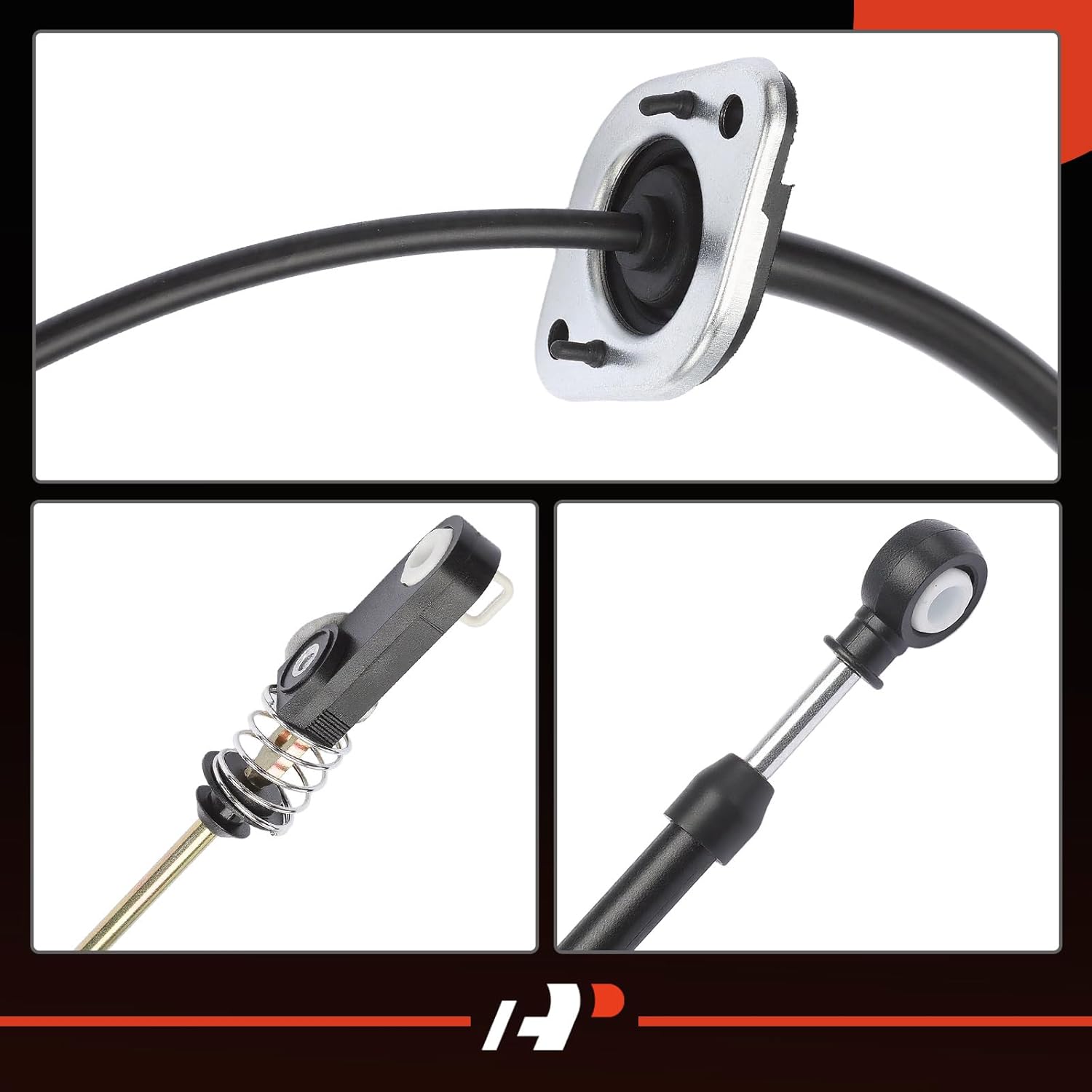 A-Premium 46.65 inch Automatic Transmission Shifter Cable Compatible with Jeep JK Series Wrangler 2007 2008 2009 2010