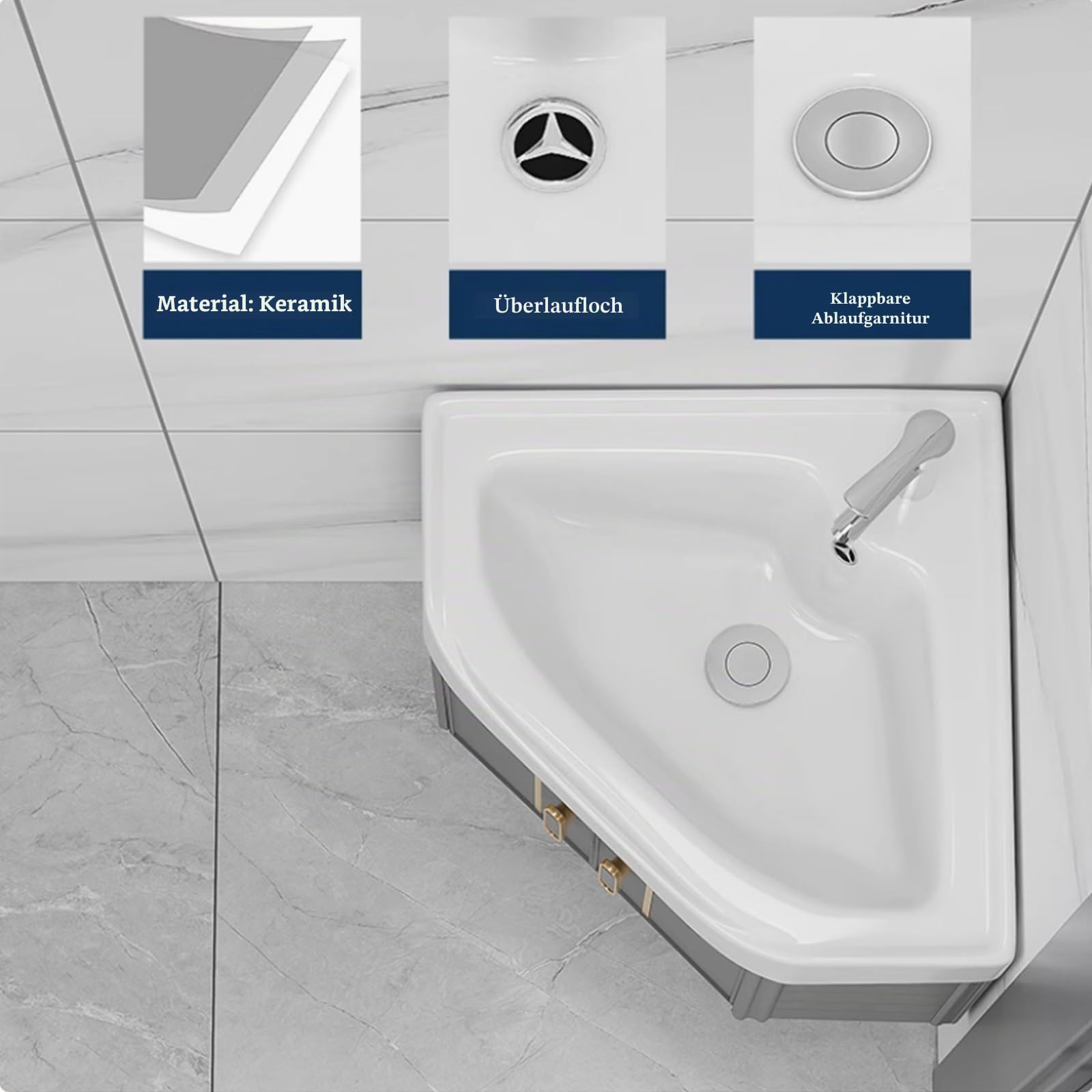 Spülenschrank Mit Spüle Und Armatur Kleines Eckwaschbecken Zur Wandmontage Waschbecken Waschtisch Badezimmer Hängewaschbecken Eckwaschbecken Mit Unterschrank Waschbecken Gäste Wc