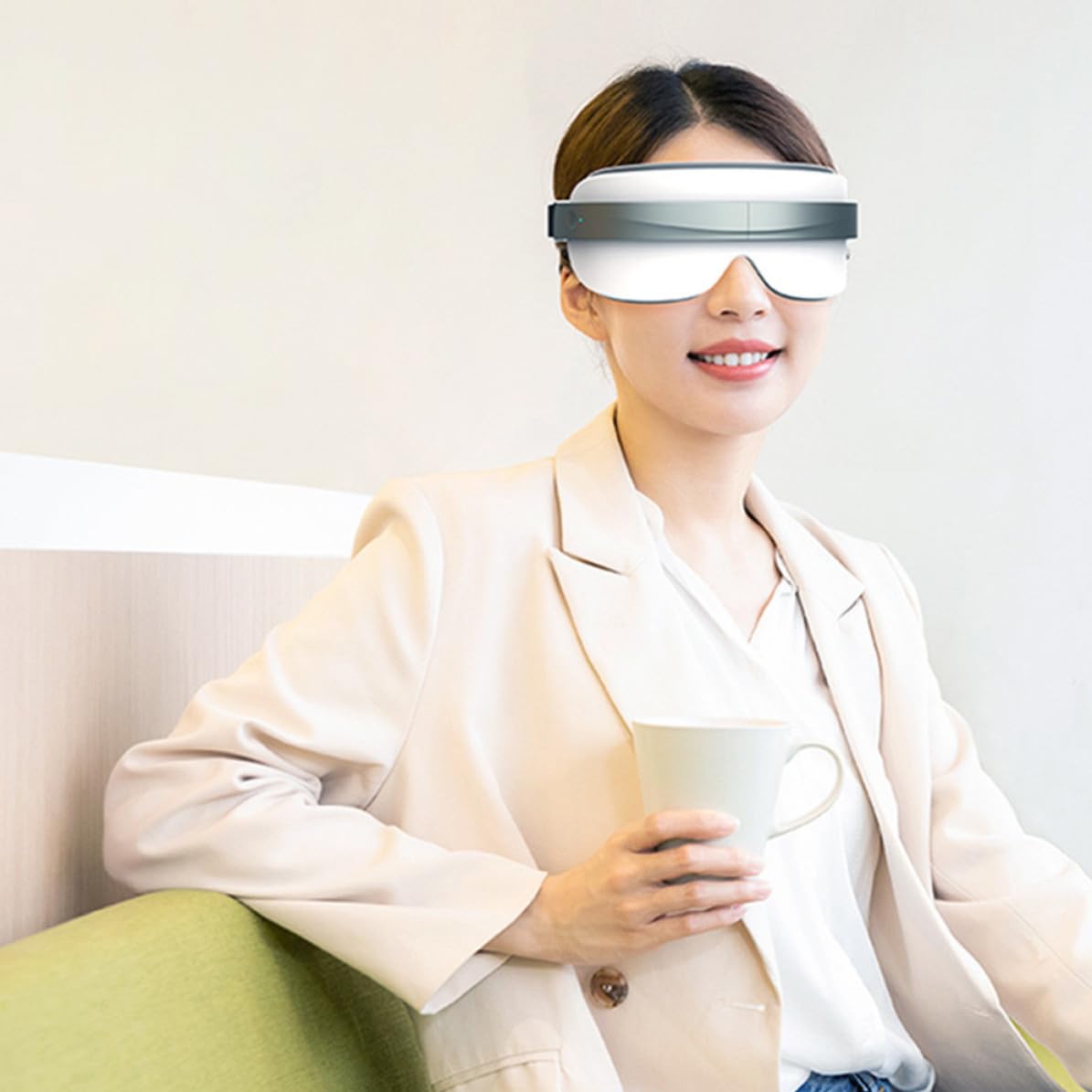 Masajeador de Ojos Antienvejecimiento Recargable Función de Relajación Muscular y Ayuda para Dormir, Dispositivo Práctico de Abs para Cuidado Ocular Diario