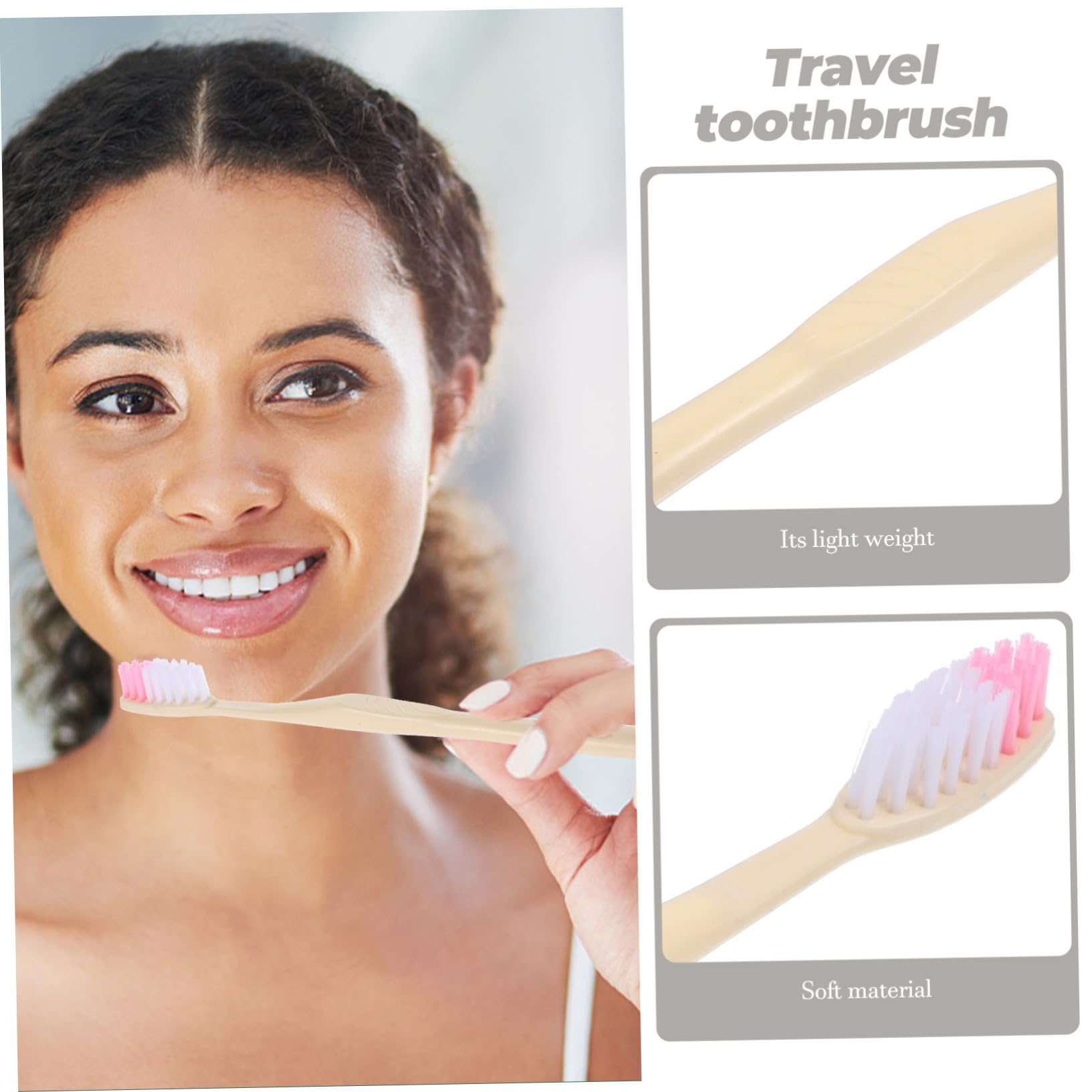 Ciieeo Set 100 Pezzi Spazzolini da Denti Monouso Confezionati Singolarmente con Dentifricio Piccolo, Spazzolino da Viaggio Manuale Usa e Getta per Hotel e Viaggi, Pratico e Stili multipli