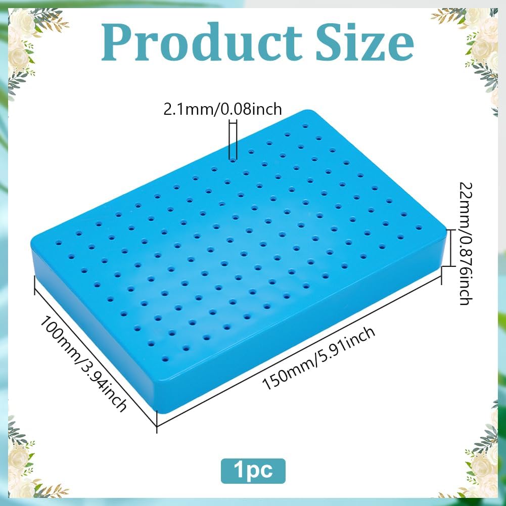 UNICRAFTALE Baking Mat for Polymer Clay ABS Plastic Model Tool Holder Earring Application Board Blue Drying Table Stand Polymer Clay Tool Work for Jewelry Making