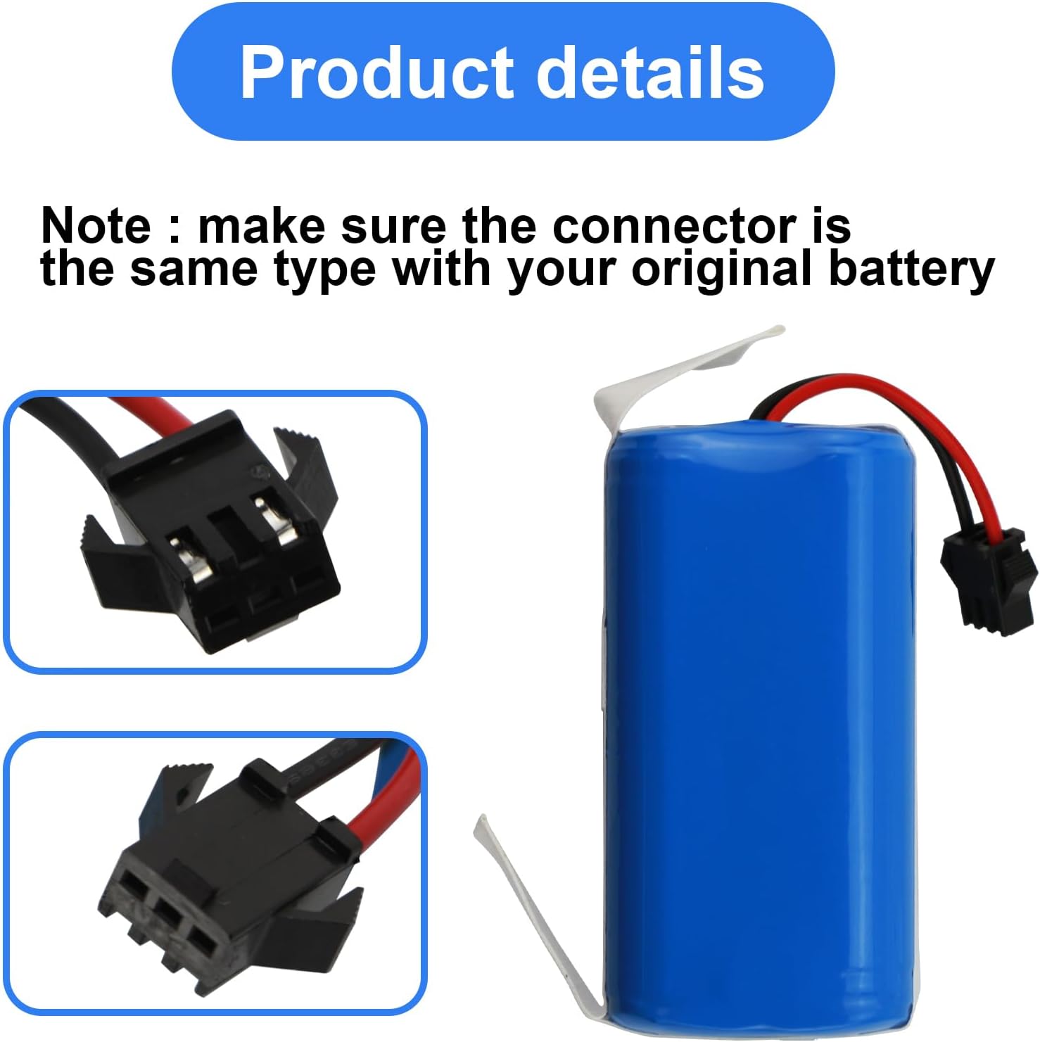 MULS 2600mAh Battery Connector Details
