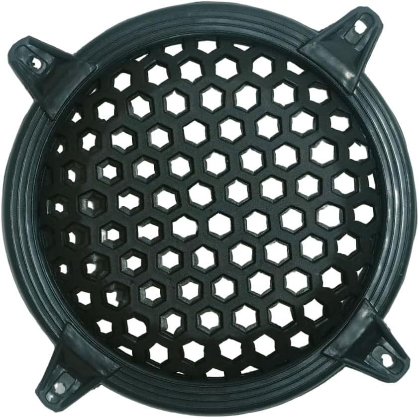 Tia Speaker Box Making Accessories for for Subwoofer and Speaker Home and Car Audio System (Black Plastic Grills-5Inch-2Pcs)