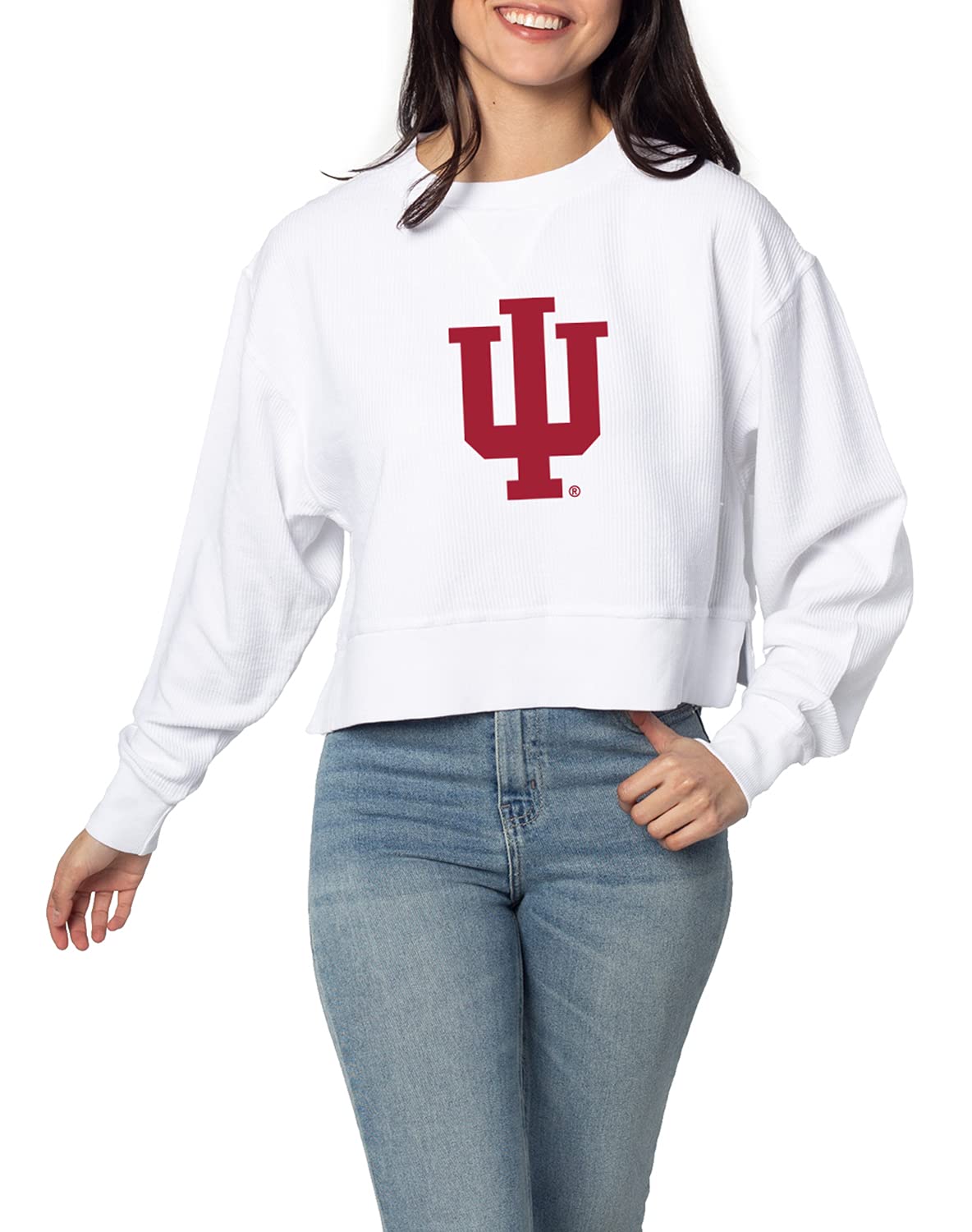 chicka-d NCAA womens Corded Boxy Pullover