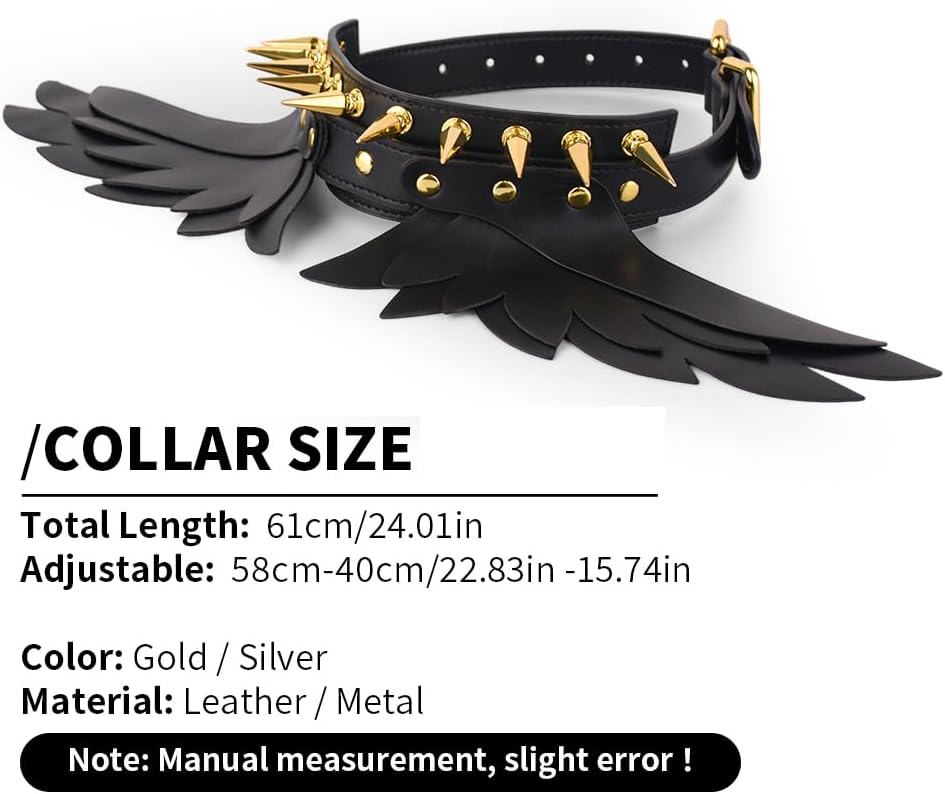 Adjustable Neck Bondage Restraint, Wearable and Reusable Necklace Necklet Collar Choker Adult Sex Toy for Men Women