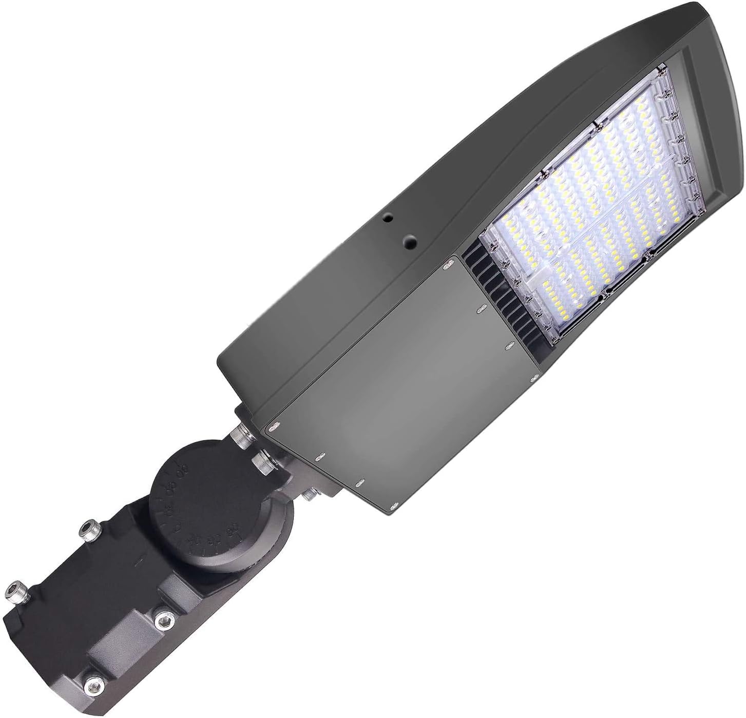 OSTEK LED Parking Lot Lights 100W LED Shoebox Street Pole Lighting, Waterproof 14000LM Outdoor Commercial Area Road Lighting 5000K 100-277V UL