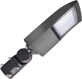 OSTEK LED Parking Lot Lights 100W LED Shoebox Street Pole Lighting, Waterproof 14000LM Outdoor Commercial Area Road Lighting 5000K 100-277V UL