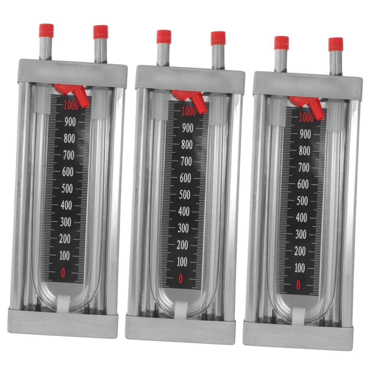 MAGICLULU 3 Pezzi Manometro U Shaped per Misurazione Pressione Precisione Strumento per Rilevamento Pressioni Positive e Negative Tubazioni Gas Inossidabile Affidabile