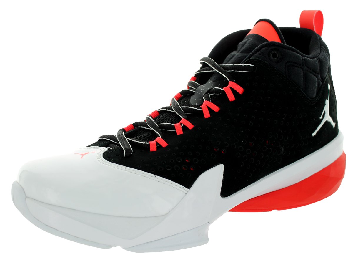 Jordan Nike Men's Flight Time 14.5 Black/White/White/Infrared 23 Basketball Shoe 9 Men US