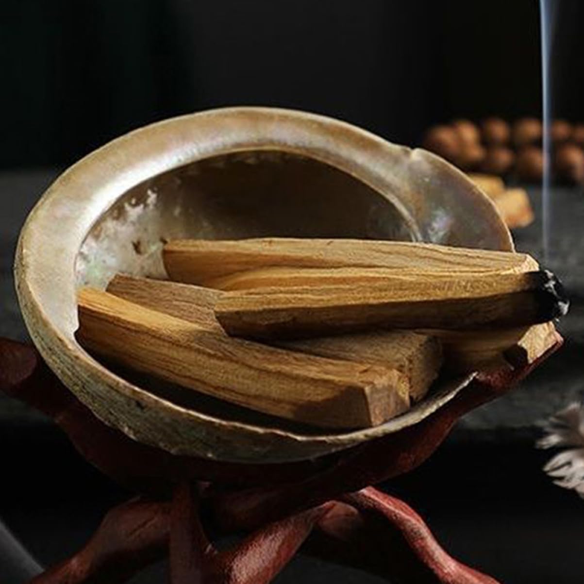 Alipis 50pezzi Pz Bastoni Di Legno Sacro Per Purificazione Incenso Naturale Profumato Per Meditazione e Relax Adatti Per Ufficio Yoga Camera Da Letto e Templi