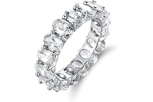 Exquisite Oval Eternity Ring