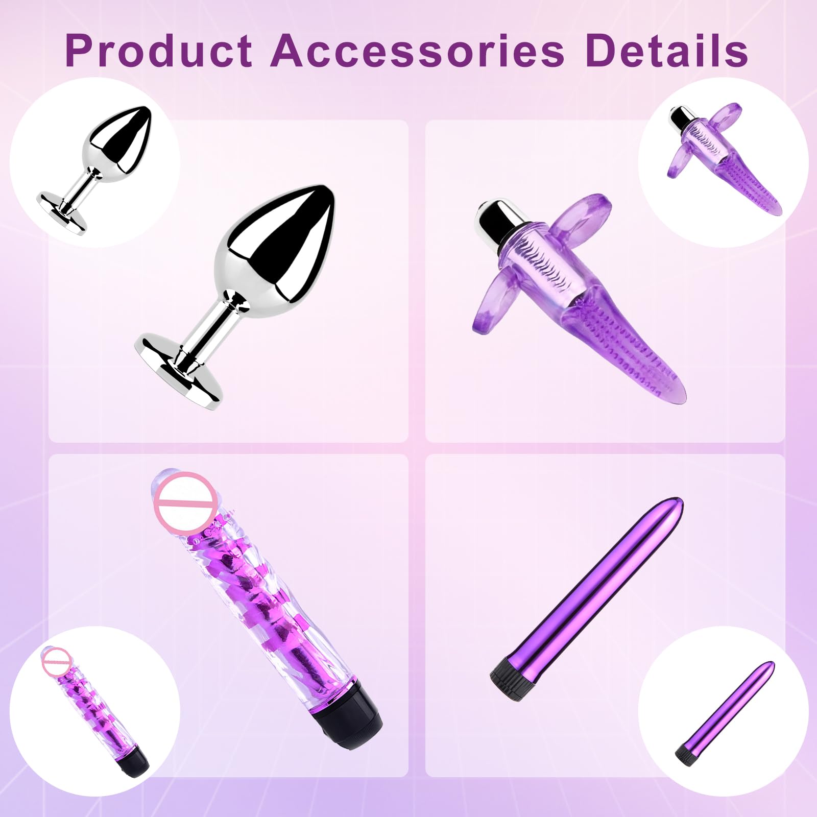 SM kit de bondage Oziral 34 pièces BDSM ensemble de bondage de lit sex toyspour pour couple ensemble bdsms set accessoires femme pour débutants avec ensemble de plug anal pour couples sex Noir