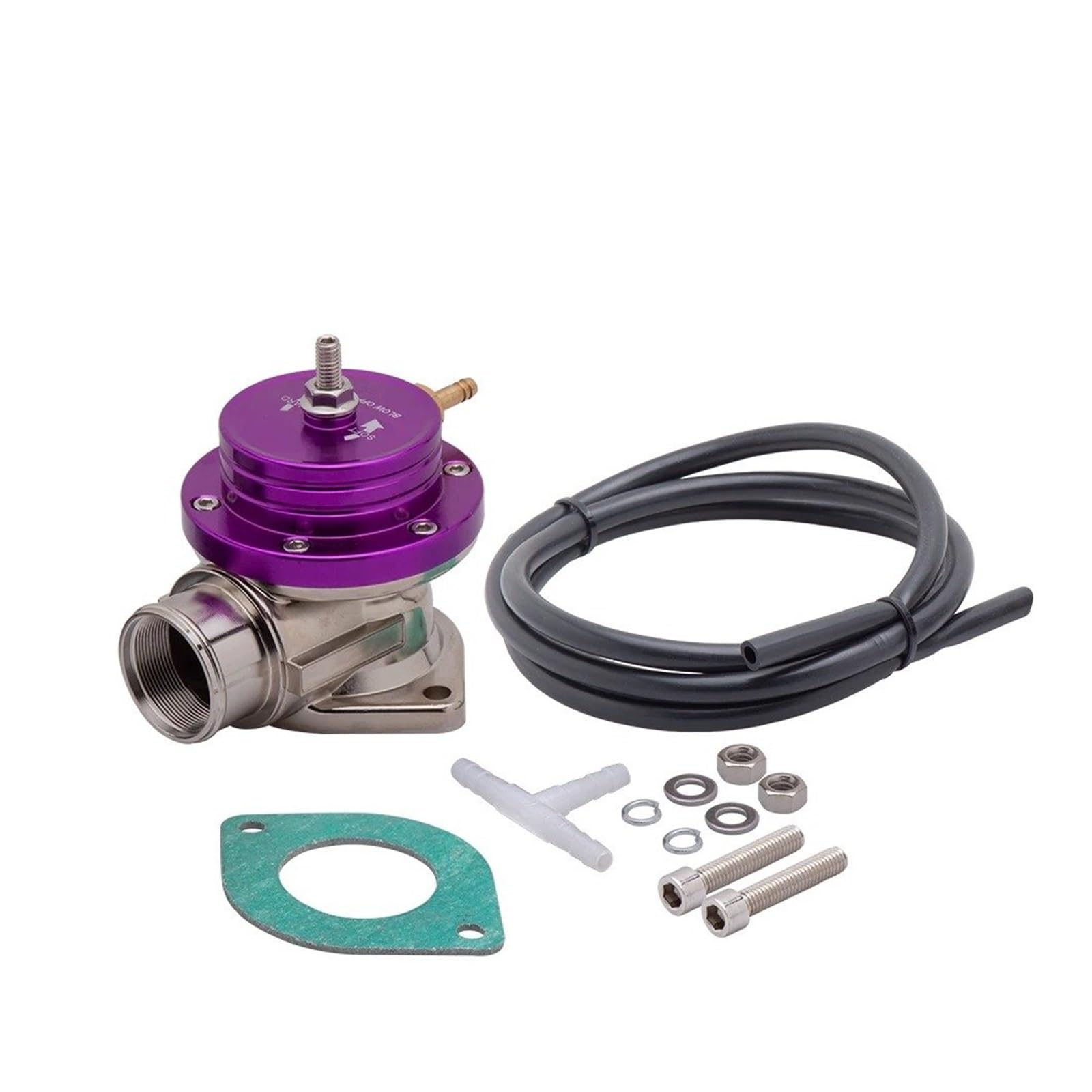 Universal Type-S Turbo Blow Off Valve Adjustable 25psi BOV Blow Dump/Blow Off Adaptor EGR Valve Exaust Gas Recirculation Valve