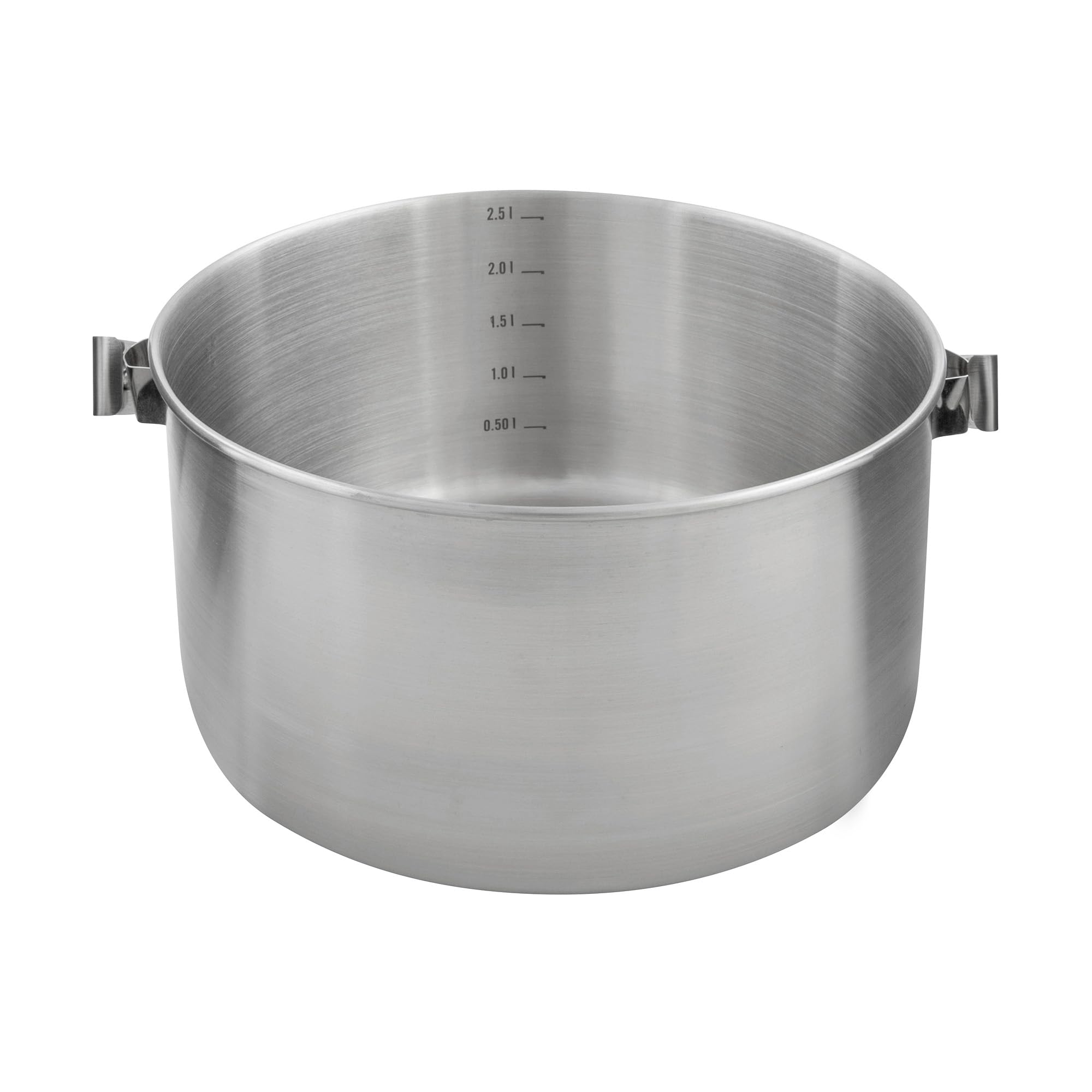 Tatonka Kettle II 2,5 l garnek do gotowania na świeżym powietrzu ze stali nierdzewnej ze skalą objętości, z pokrywką z funkcją sitka, 2,5 litra, Ø 20 x 10,5 cm