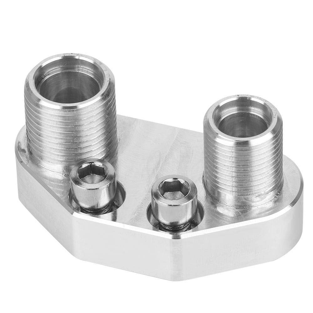 AC Compressor Adapter,8AN/-10AN Fitting (3/4-16 and 7/8-14 Threads) AC Compressor Adapter Fitting Polished Finish Fit for SD7B10 7176