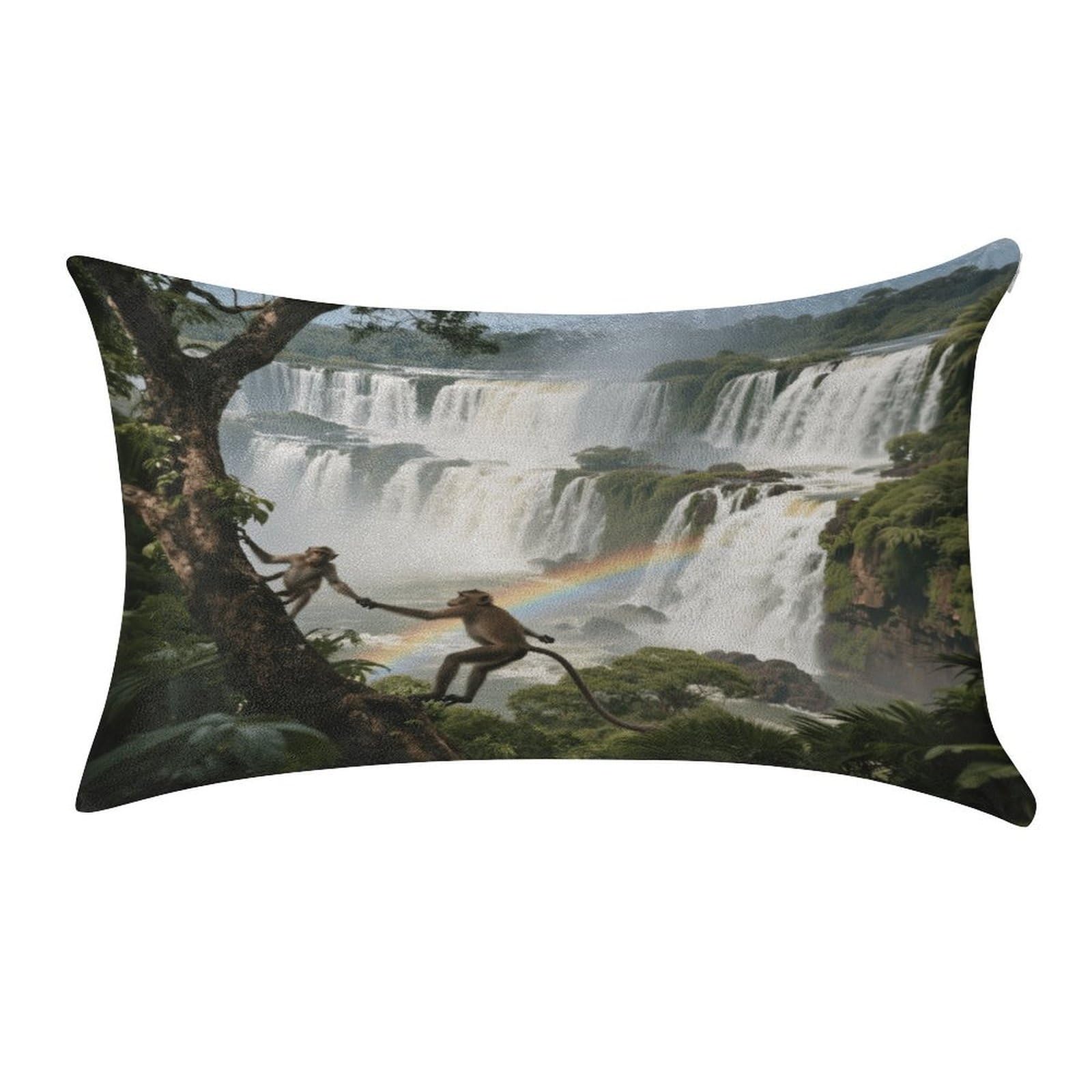 Fekiloot Style Iguazu Falls Rainforest Pillow Covers Home Decor Pillow Cases