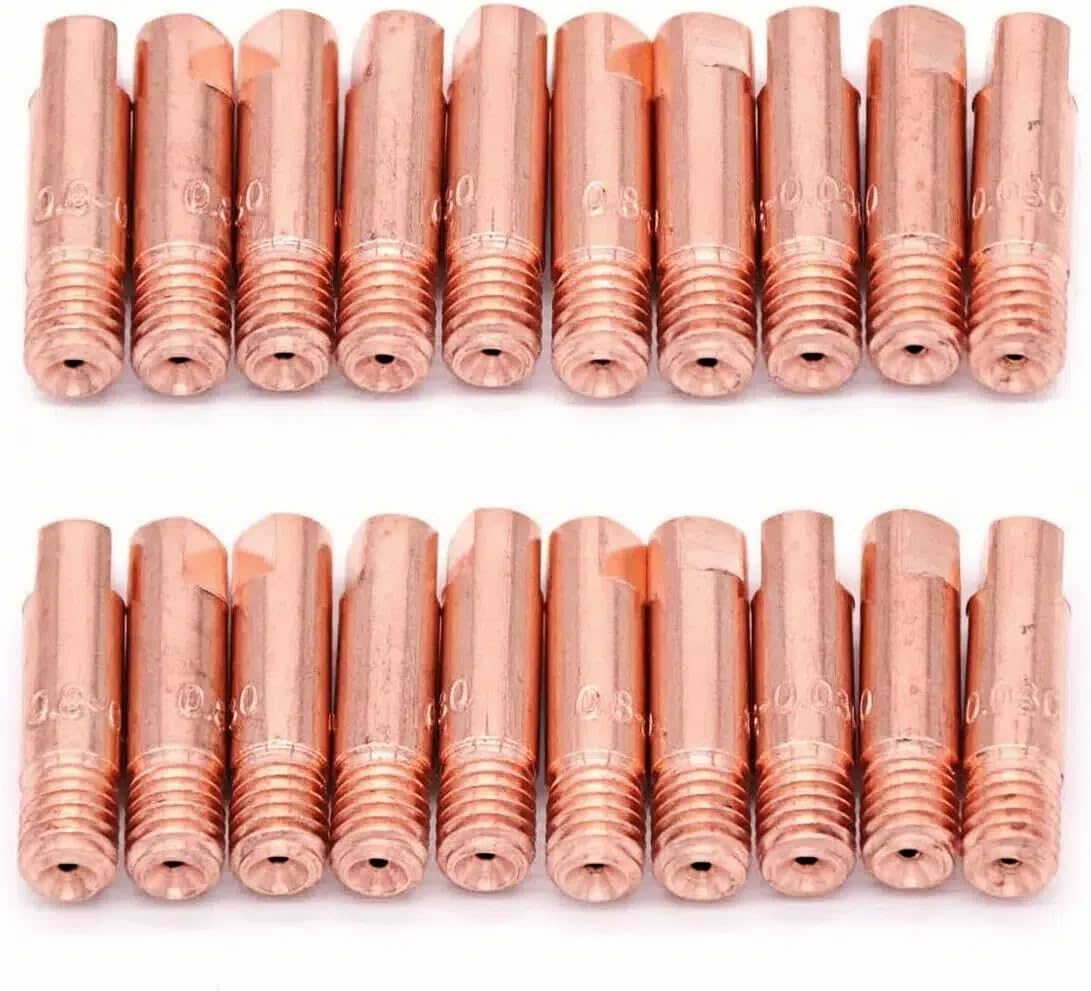 20-Piece Contact Tip Set (KH710/KH711/KH712 - .023"/.030"/.035") - Compatible with Lincoln Electric MIG Guns & Tweco-Style Torches (20pcs .035" Tips)