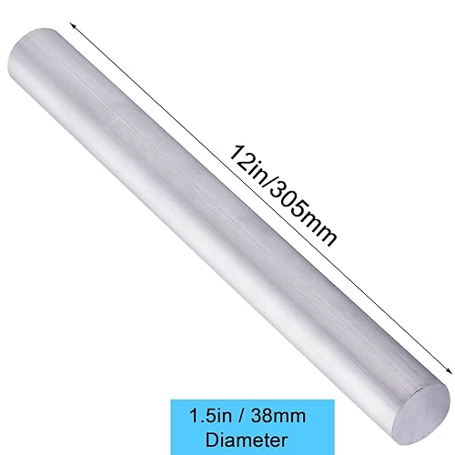 Miniatura 2 de 1-12" 6061 aluminio redondo Rod 12" largo sólido T6511 nuevo torno Bar Stock