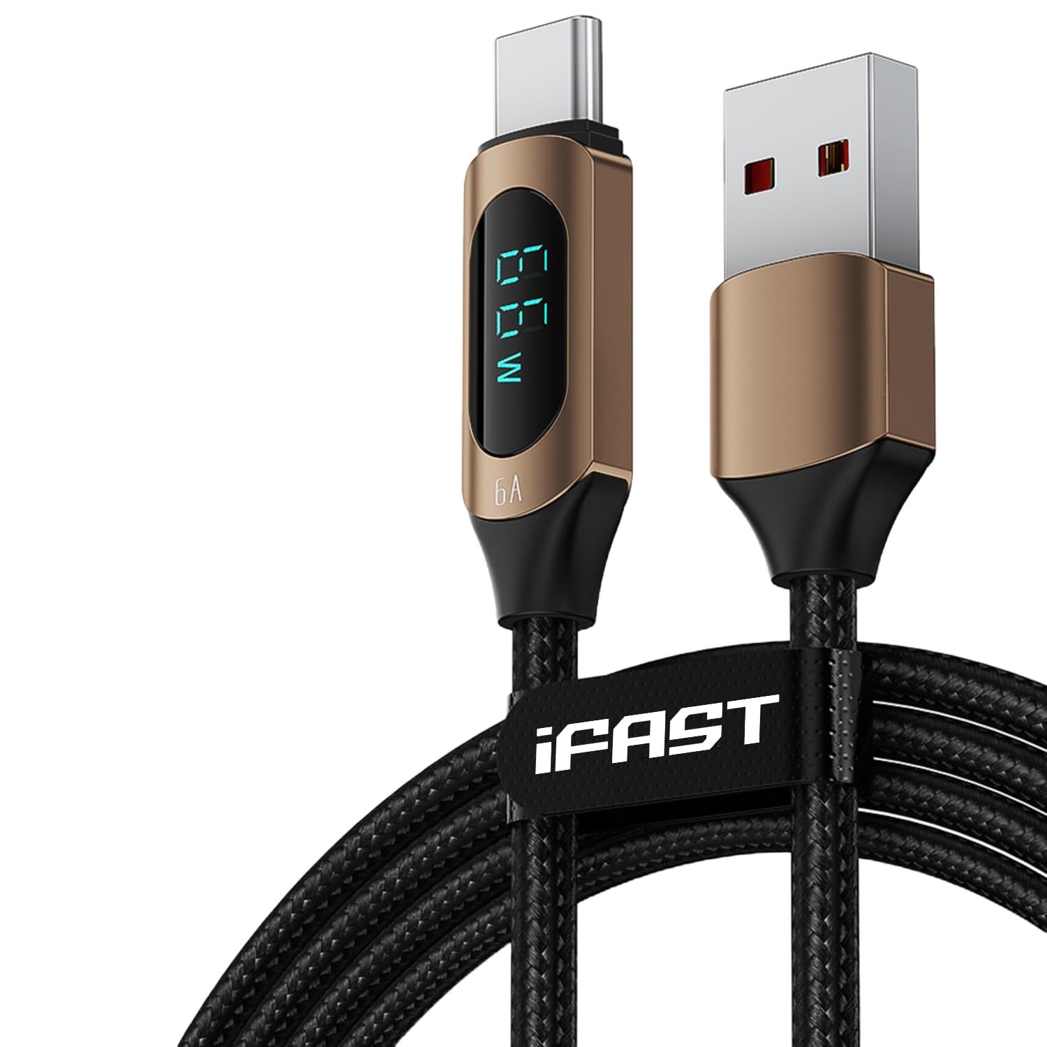 iFAST Digital Display Type-A to Type-C Data Cable | 66W Fast Charging, 480Mbps Data Transfer Speed | Compatible With Samsung Galaxy iPad MacBook Pixel (1 Mtr,Brown) (B0CZYSY7Y5) Amazon Price History, Amazon Price Tracker