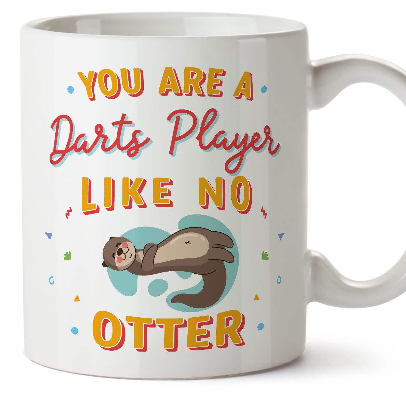MUGFFINS Darts Player Mug - in English - You are Like No Otter - Funny Gift for Colleagues - Ceramic 11oz Mug