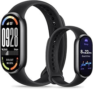 Xiaomi Smart Band 10 negra con pantalla AMOLED