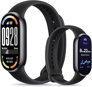Xiaomi Smart Band 10, Montre Connectée, Boîtier alu, Suivi d'Activité, Écran AMOLED 1.72'', Autonomie 21 Jours, Charge Rapide, Suivi santé & Sommeil,150+ Sports, iOS & Android, 5 ATM, Boussole
