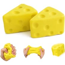 Triangle Cheese Squishy Extra Soft Squishy Fidget Toy Slow Rise Sensory 2pc