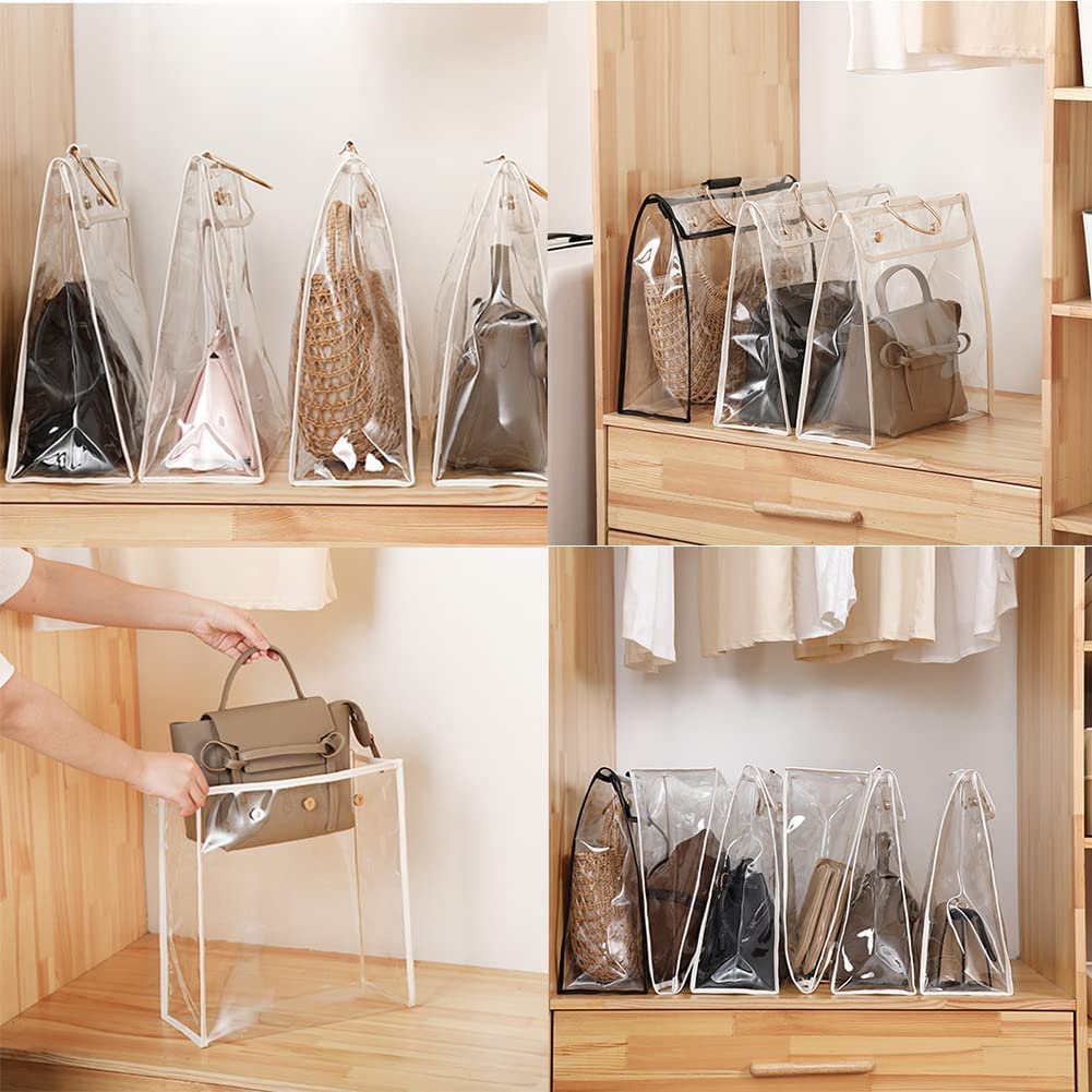 YXSH 2 Pezzi Borsa Organizzatore Armadio per Borsetta, Porta Borse Organizzatore da Appendere per Borsette, Portaborse da Armadio, per Borse Soggiorno, Camera da Letto-Black