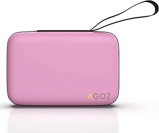 AGOZ Hard Carrying Case for Garmin Edge 530, Edge 830, Protective Cover with Wrist Strap, Anti-Shock, Water Resistant Holder Pouch for GPS Bike Computer - GPS Cycling Computer Accessories (Purple)