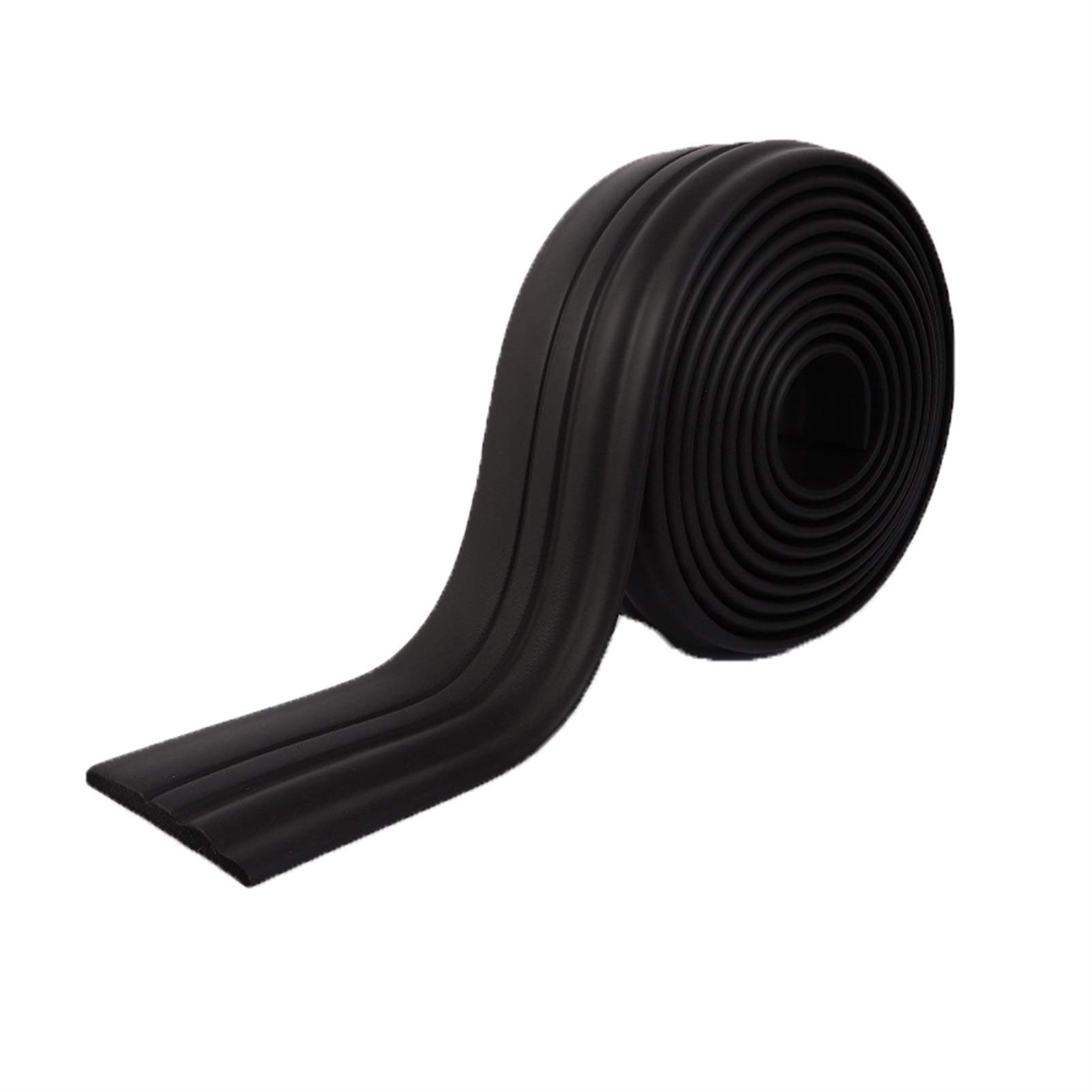 Molduras flexibles y blandas adhesivas de 16.4 pies negro W9.8cm para marcos de puertas