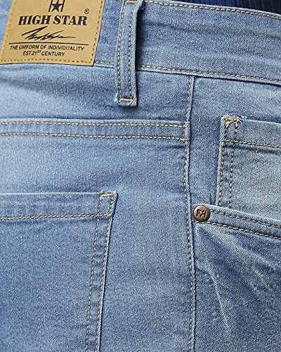 Image of High Star Men Slim-Fit Light Fade Clean Look Stretchable Jeans