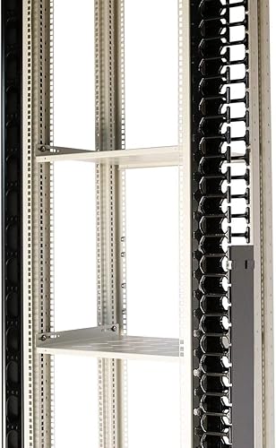 Miniatura 2 de RAISING ELECTRONICS Manager plástico vertical del cable de una pieza 42 U para los gabinetes de los estantes de los servidores