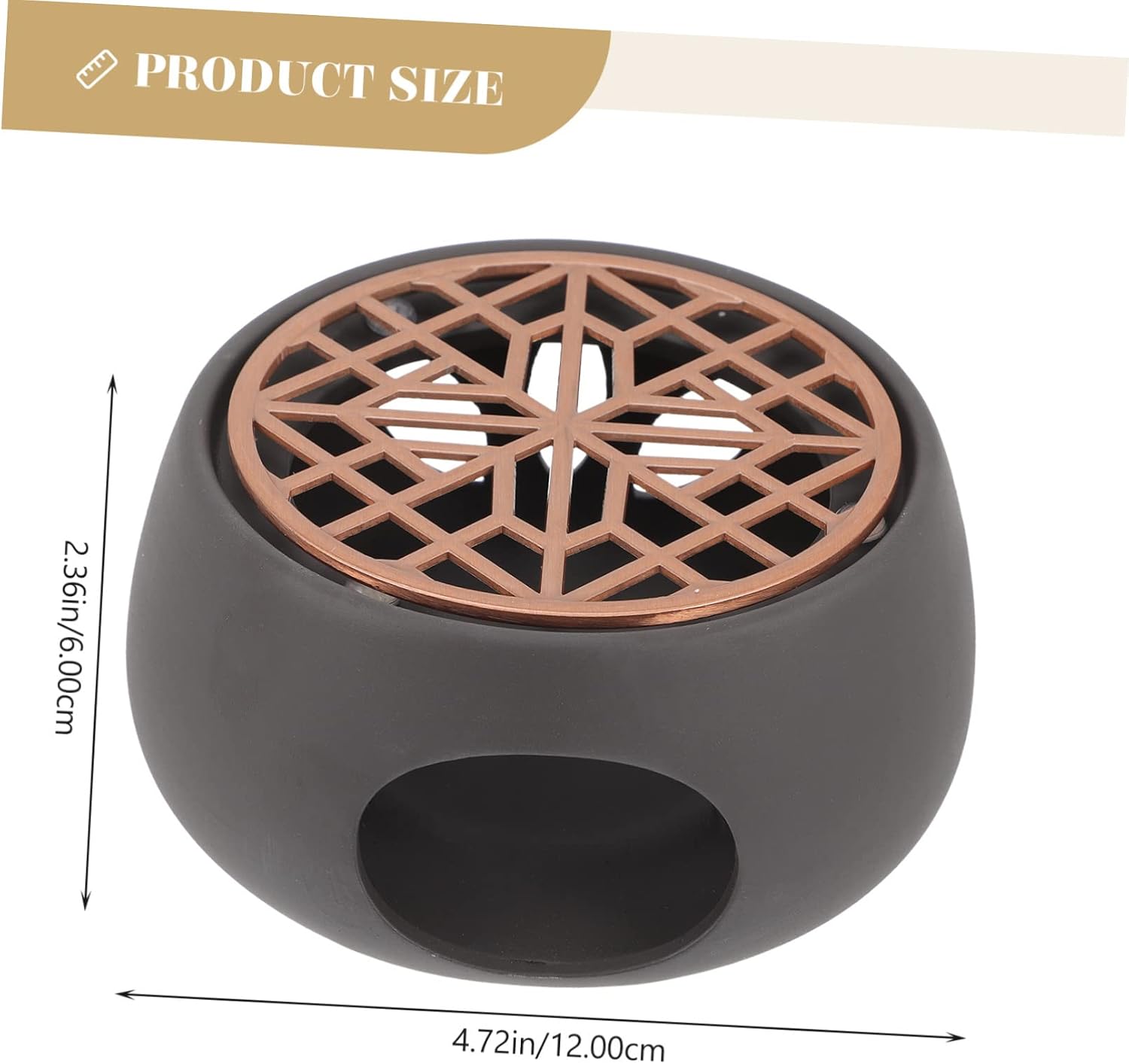 TIDTALEO 1Set Japanese Style Teapot Warmer Modern Candle Heater for Home Elegant Design with Smooth Surface for Living Room Office and Tea House for Heating