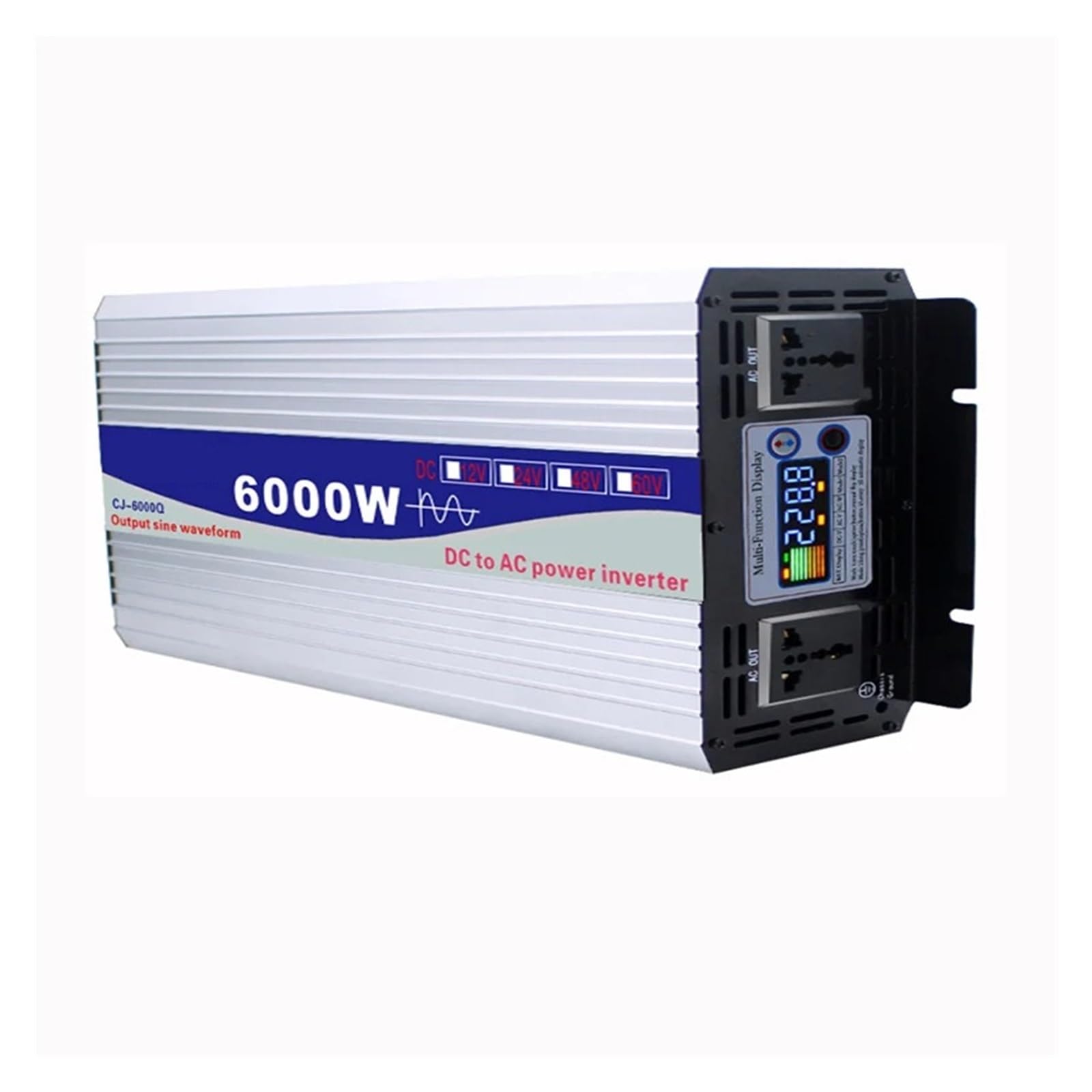 ByNGSDCC Pure Sine Wave Inverter 3000W 4000W 6000W 8000W 12V 24V DC to 110V AC Power Converter Car