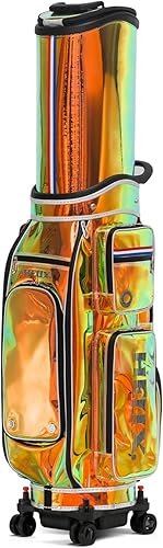 Miniatura 17 de HELIX -Bolsa de carrito de golf de golf, fácil de transportar, bolsa retráctil para carrito de golf con chasis de ruedas de bloqueo y empuñadura