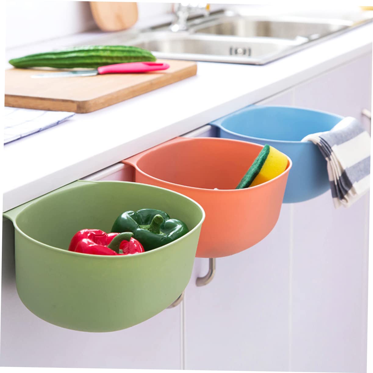 MAGICLULU Space-Saving Pp Material Hanging Trash Can Cabinet Door Mount Large Capacity Easy Clean Foldable Waste Bin