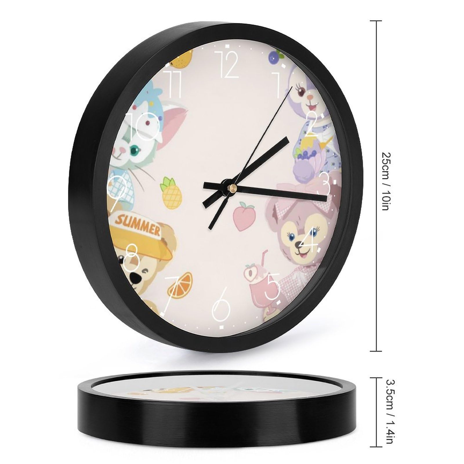 掛け時計 ダッフィー&フレンズ＊ Amazon.co.jp: ダッフィー フレンズ 掛け時計 おしゃれ 北欧 壁掛け