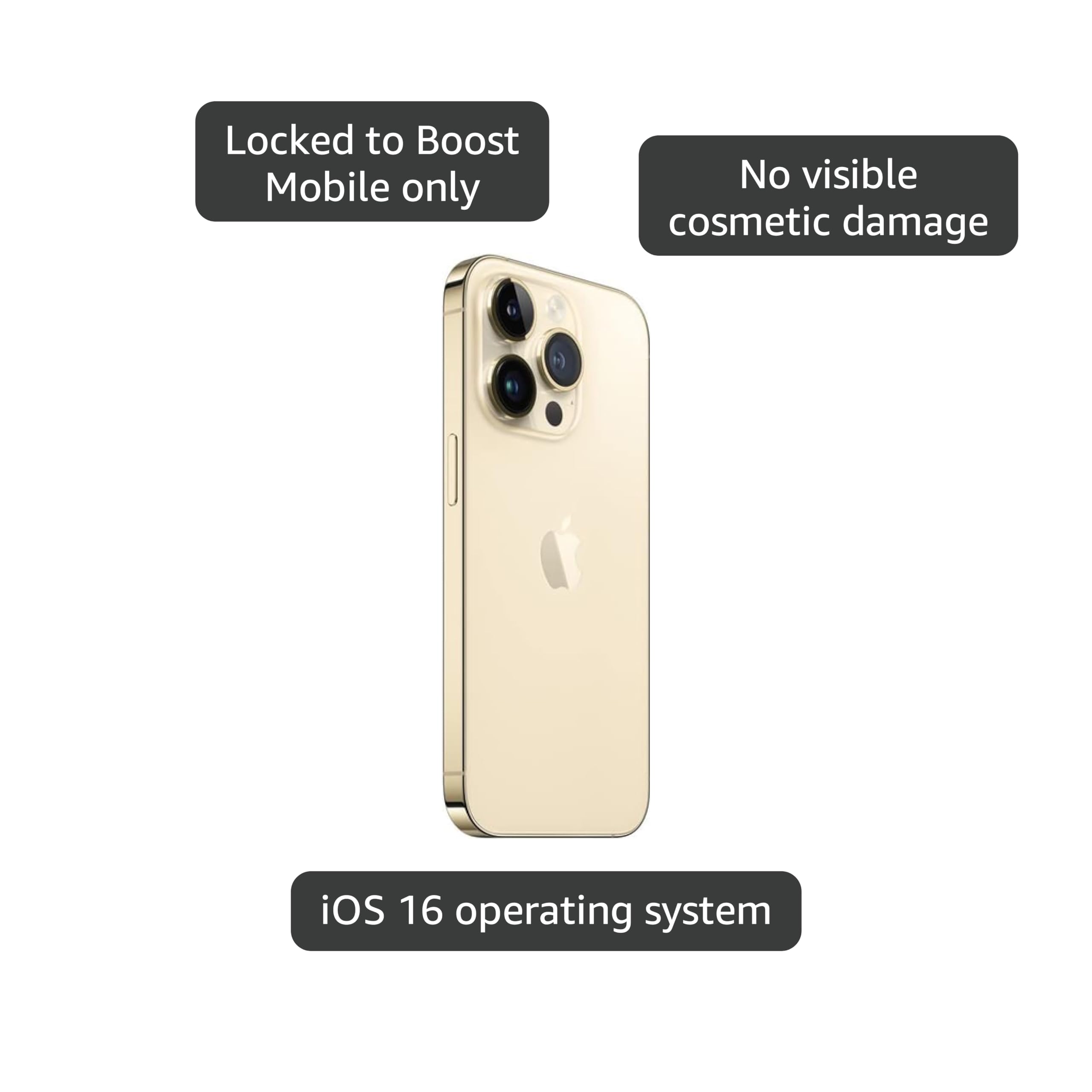 Amazon.com: Apple iPhone 14 Pro, 256GB, Gold for Boost Mobile