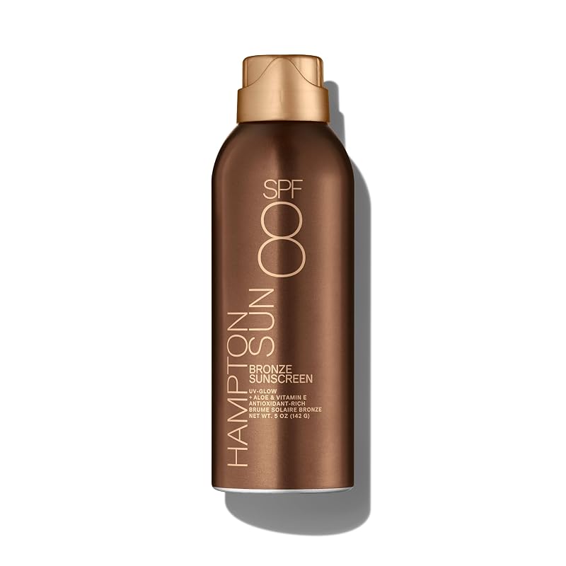 Protetor solar corporal em spray contínuo Hampton Sun SPF 8, frasco sem aerossol, fragrância exclusiva, 142 g