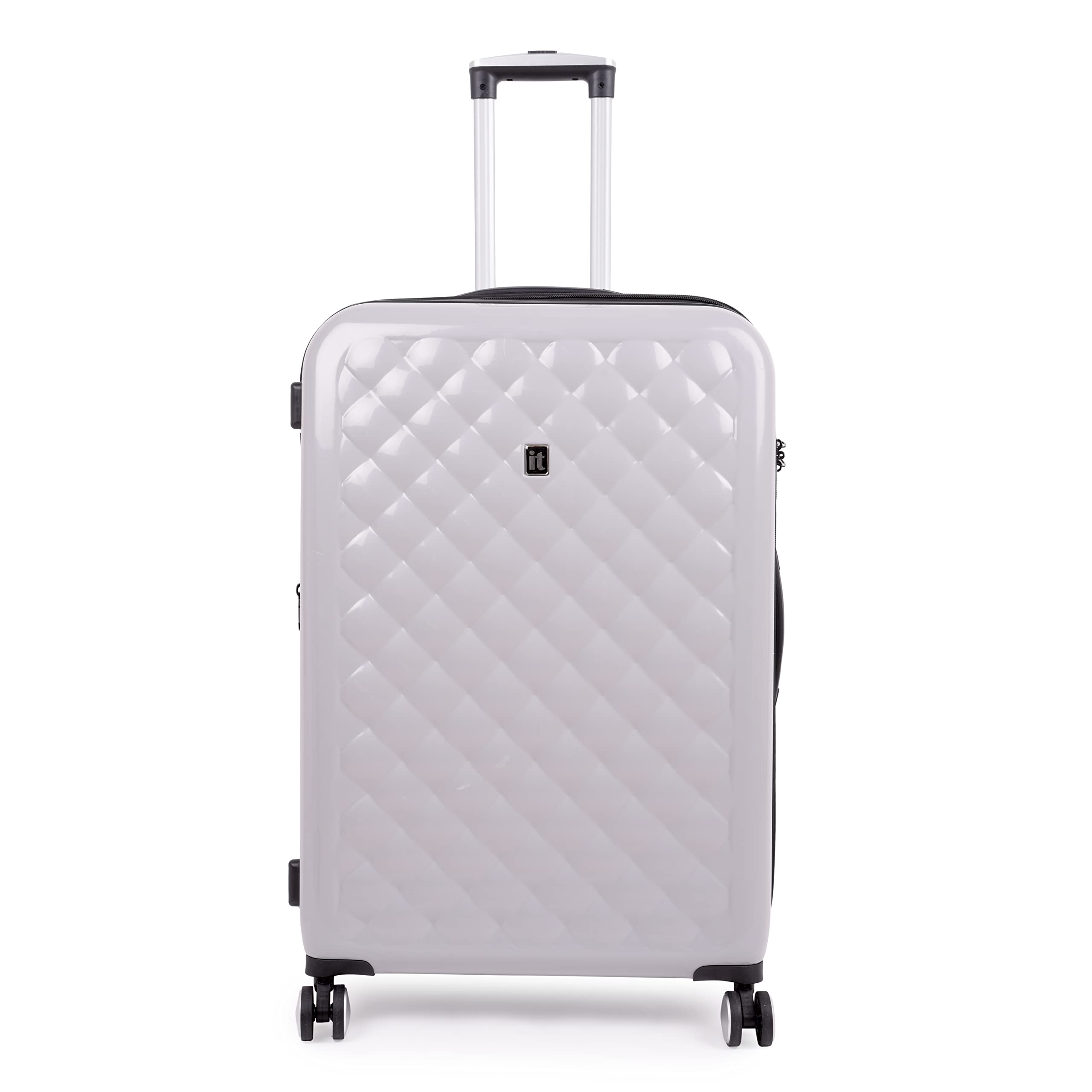 Fashionista Glossy Grey Large-28 inches Expandable PC Hardsided with TSA Lock 8 Wheel Trolley Bag-image-32
