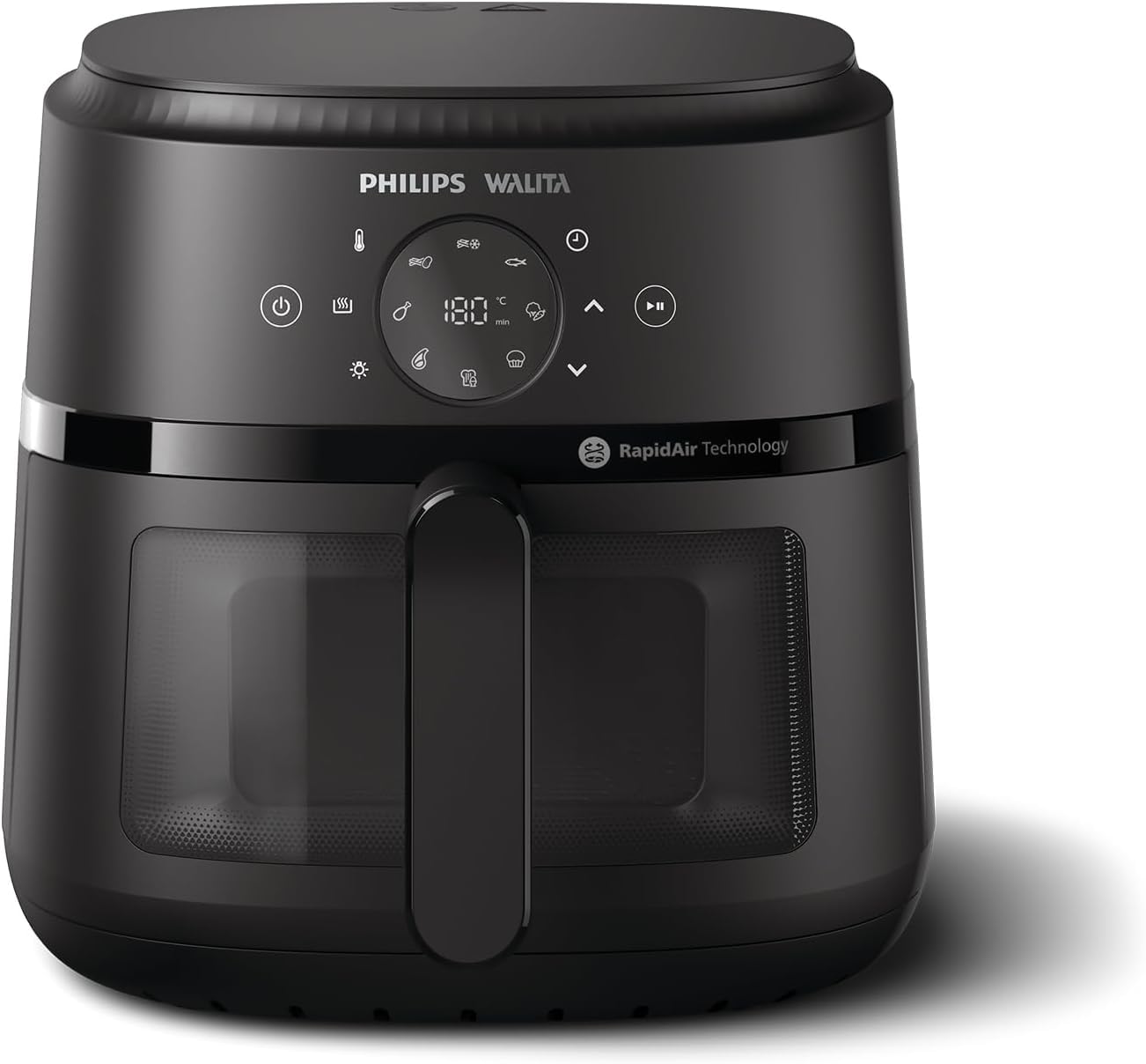 Fritadeira Airfryer Digital Série 2000 XL, Philips Walita, 6,2 litros, Tecnologia RapidAir, Preta, 2 anos de garantia, 110v, 1700W - NA230/00