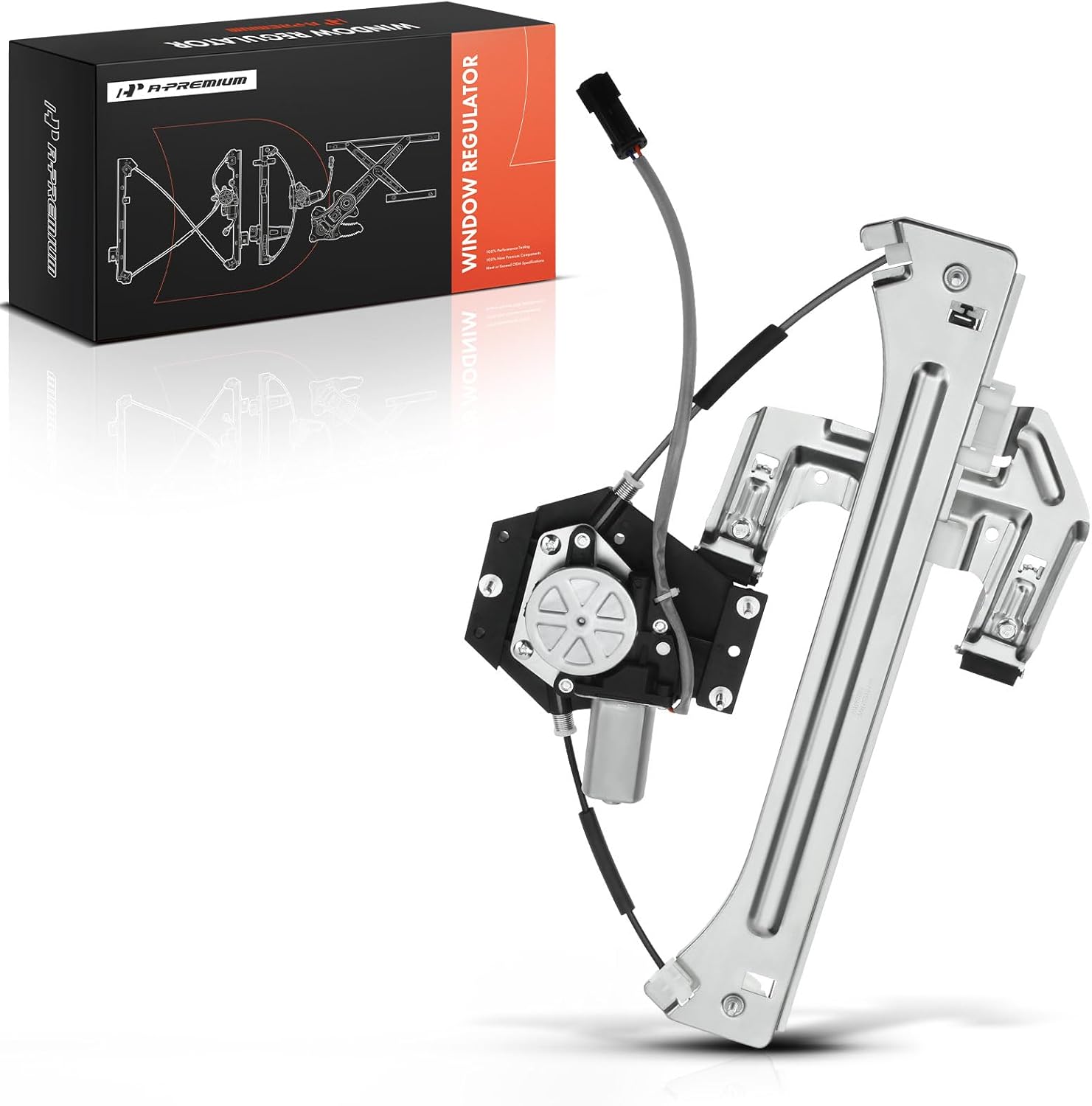 A-Premium Rear Left Power Electric Window Regulator with Motor Compatible with Chrysler PT Cruiser 2001 2002 2003 2004 2005 Wagon, Driver Side