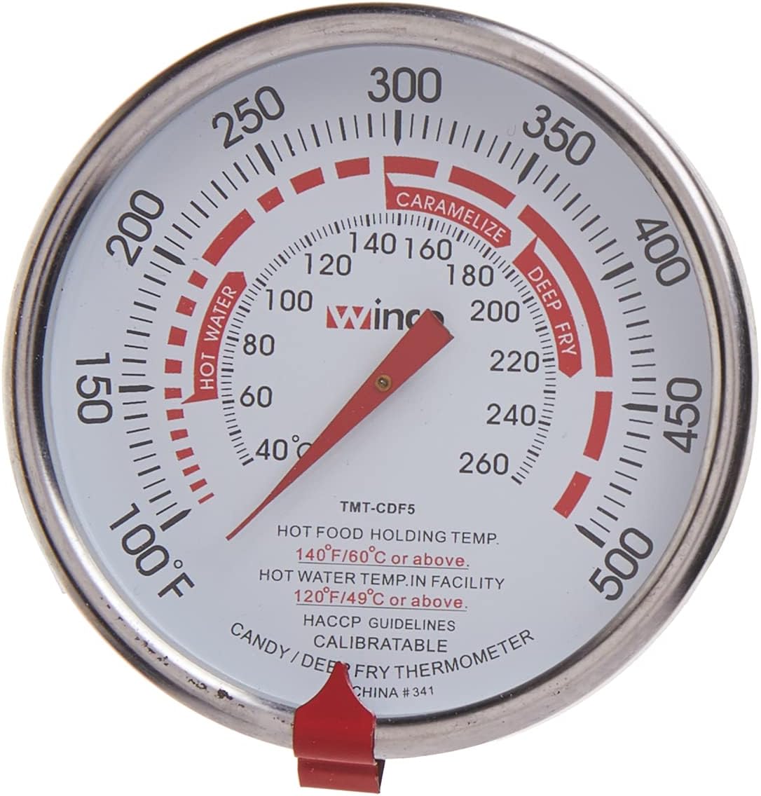 Winco - TMT-CDF5 3-Inch Dial Deep Fry/Candy Thermometer with 12-Inch Probe : Home & Kitchen